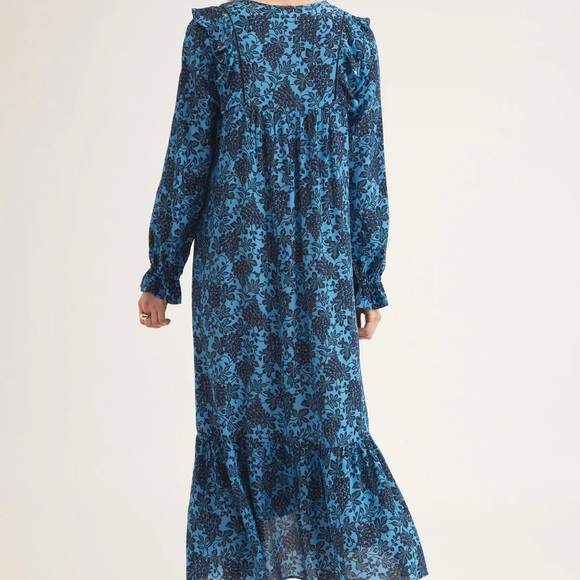 Line Markvardsen Evelyn Midi Dress Blue - Picture 12 of 13